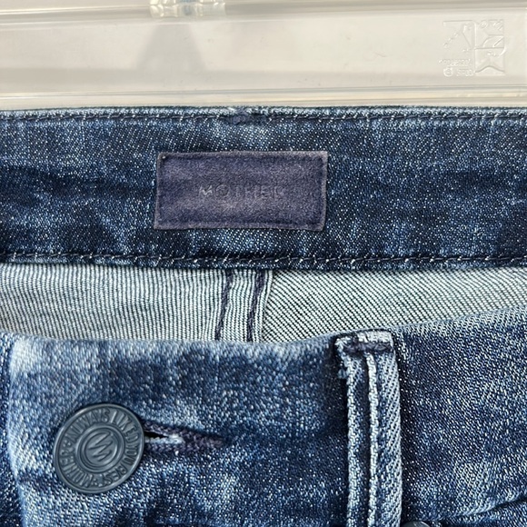 MOTHER High Waisted Looker Jean Here Kitty Kitty Glitter Race Sz 27 - Picture 7 of 15